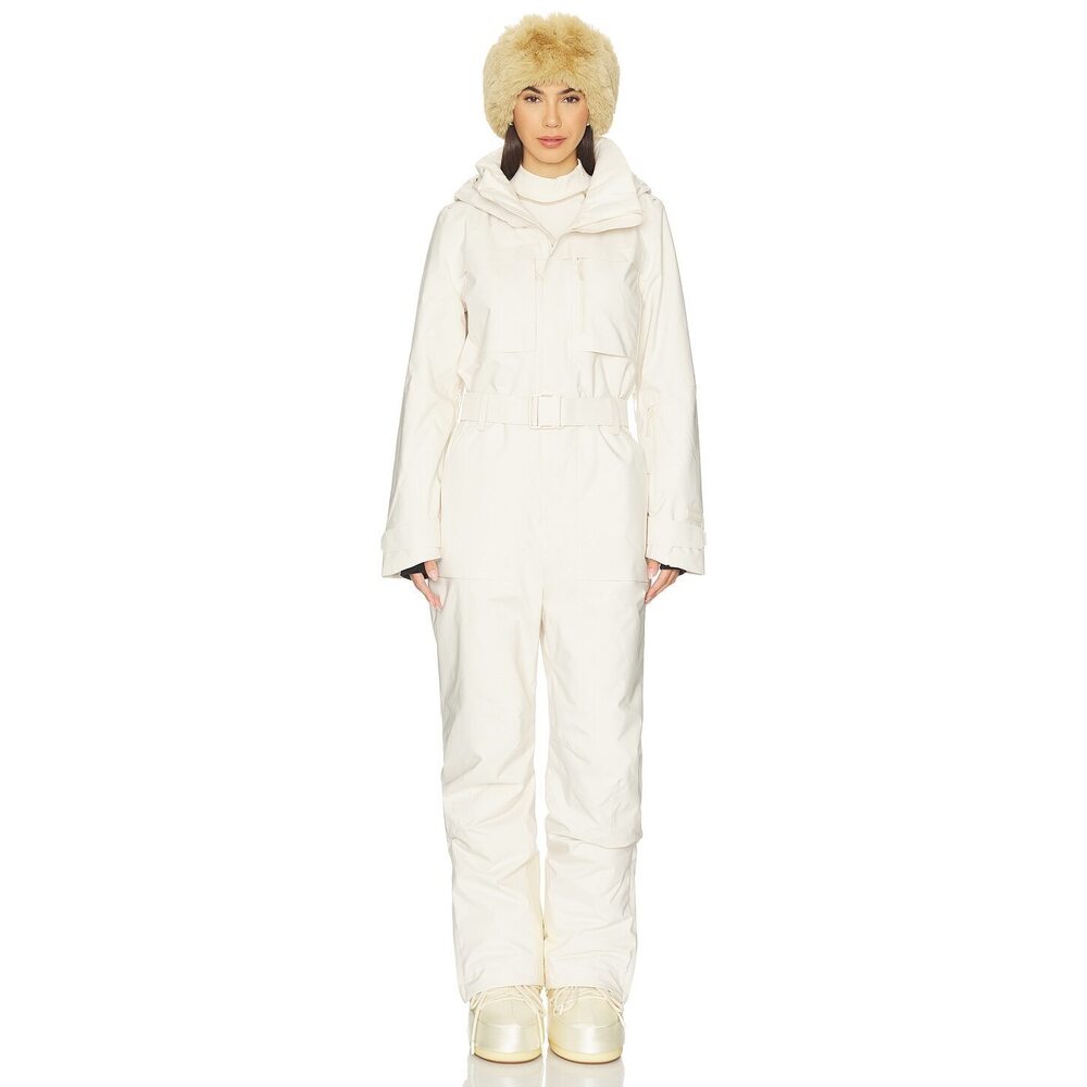 Halfdays Murphy Ski Suit Oatmilk One Piece Snow Suit Small Luxury Skiwear
